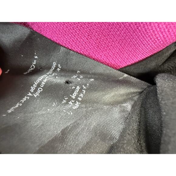 Alexander Wang Fuchsia Long Sleeve Mini Dress Asymmetric Zip Cotton Blend sz 2 - Picture 15 of 15